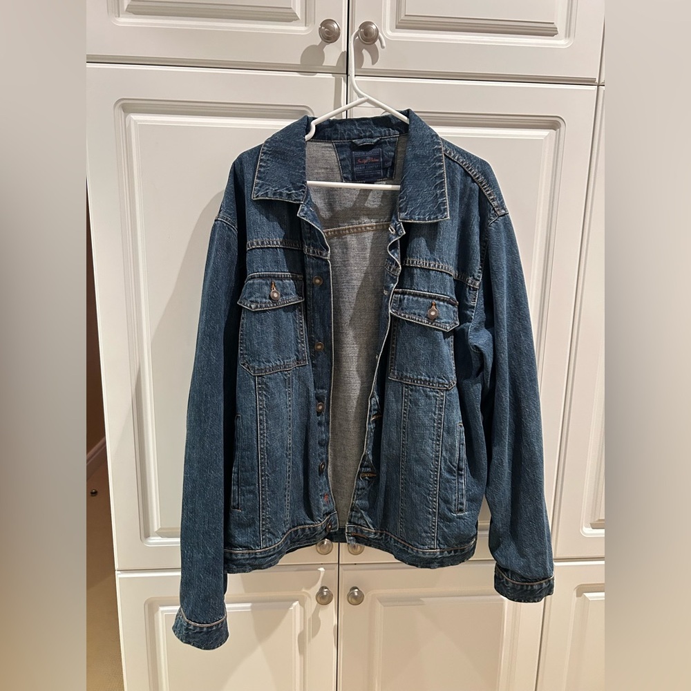 Indigo Palms Mens Jean Jacket Size Large Barely Worn